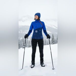 Nike Therma-Fit Fleece in Bold Blue size xs